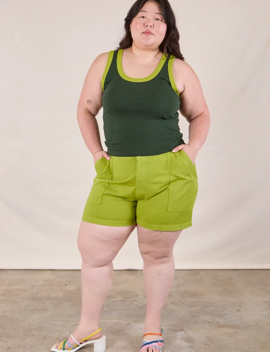 Outlet Colorblock Cropped Tank - Cropped Tanks|The Tank Top