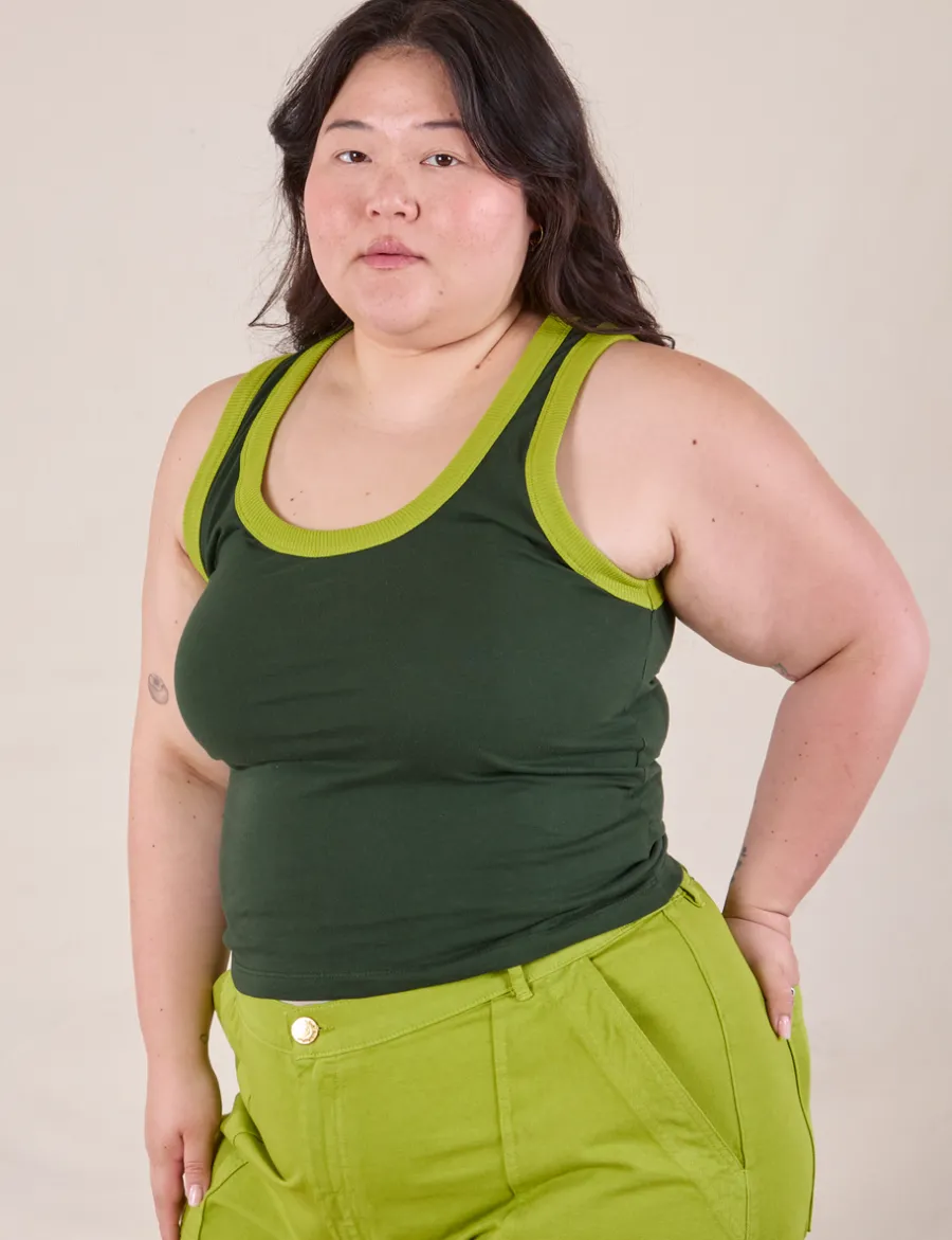 Outlet Colorblock Cropped Tank - Cropped Tanks|The Tank Top