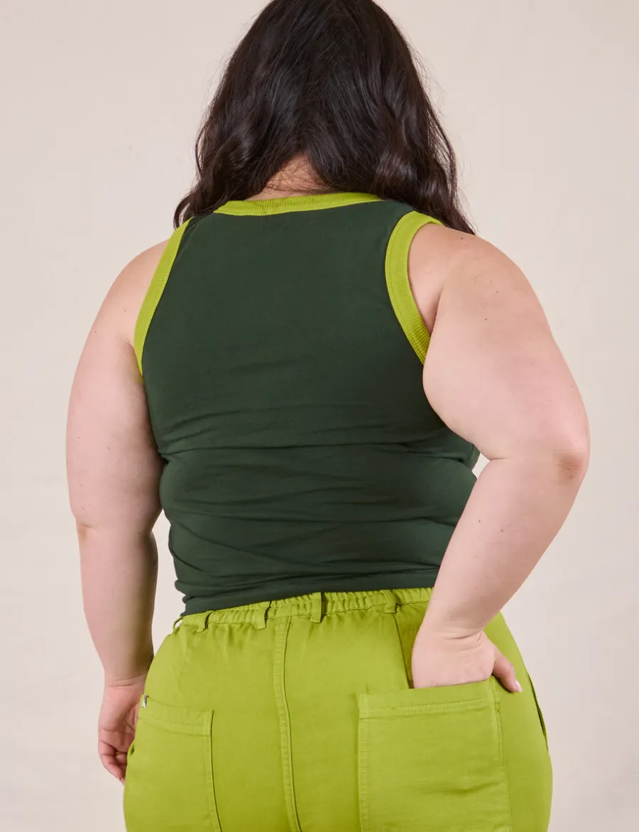 Outlet Colorblock Cropped Tank - Cropped Tanks|The Tank Top
