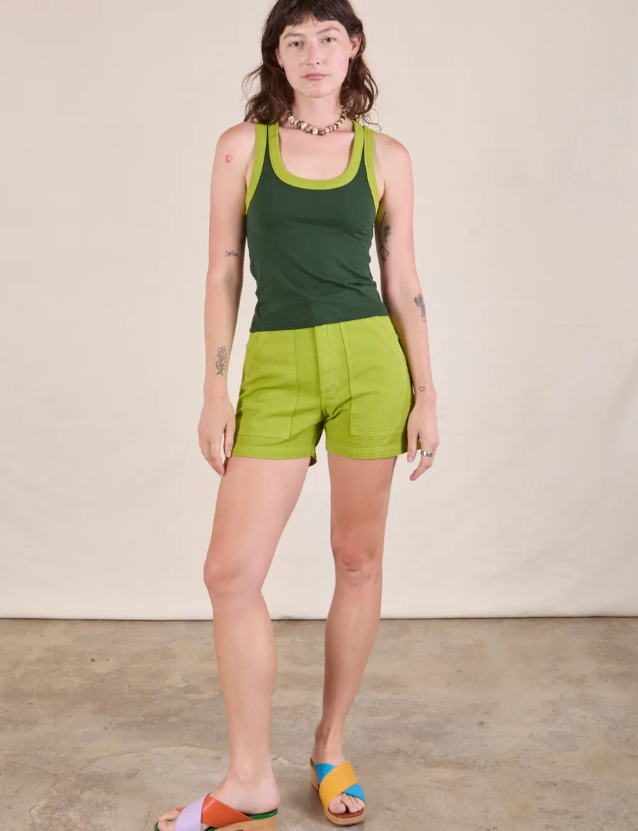 Outlet Colorblock Cropped Tank - Cropped Tanks|The Tank Top