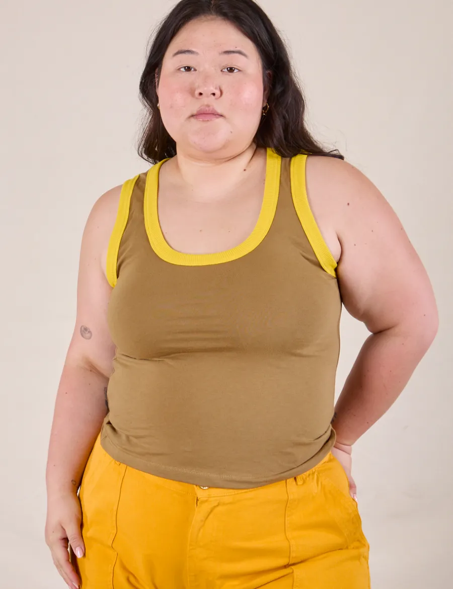 Hot Colorblock Cropped Tank - Cropped Tanks|The Tank Top