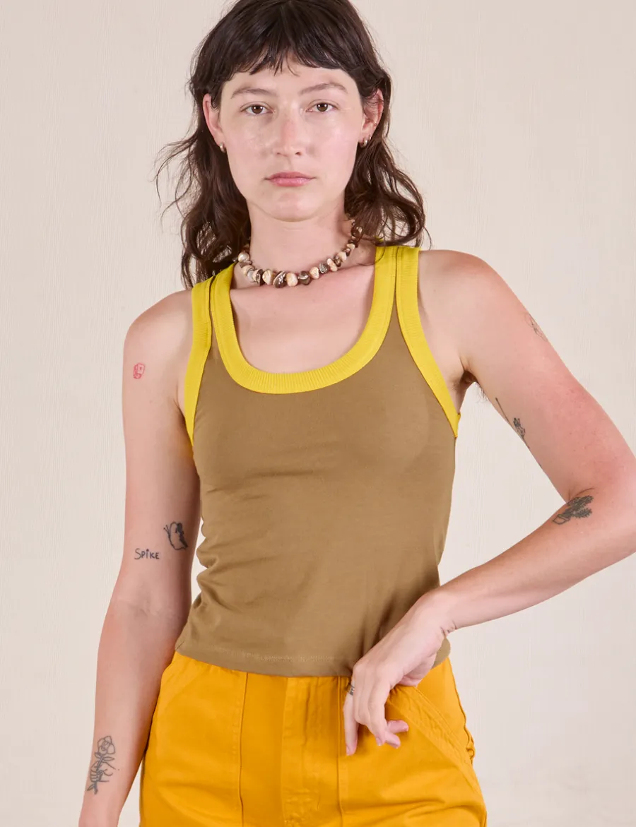 Hot Colorblock Cropped Tank - Cropped Tanks|The Tank Top