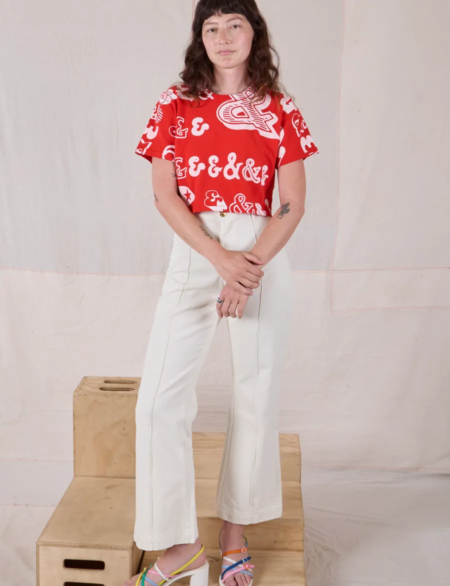 Discount Cropped Burly Tee - && && *FINAL SALE* Burly Tees