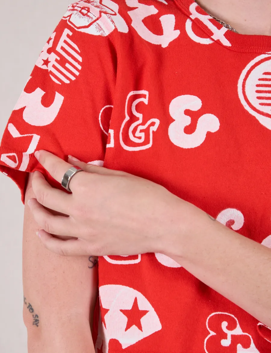 Discount Cropped Burly Tee - && && *FINAL SALE* Burly Tees