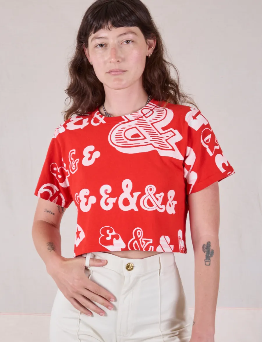 Discount Cropped Burly Tee - && && *FINAL SALE* Burly Tees