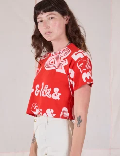 Discount Cropped Burly Tee - && && *FINAL SALE* Burly Tees