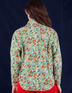 Clearance Cropped Overshirt - Strawberry Blossom Cropped Overshirts