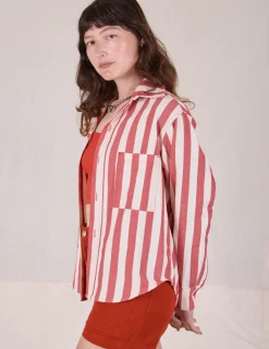 Online Cropped Overshirt - Summer Stripe - Cropped Overshirts