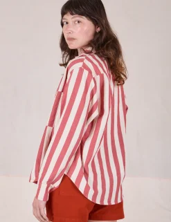 Online Cropped Overshirt - Summer Stripe - Cropped Overshirts