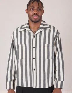 Hot Cropped Overshirt - Summer Stripe - Cropped Overshirts