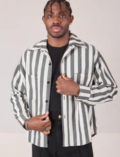 Hot Cropped Overshirt - Summer Stripe - Cropped Overshirts