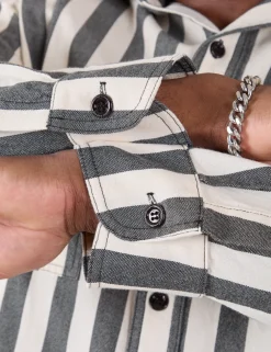 Hot Cropped Overshirt - Summer Stripe - Cropped Overshirts
