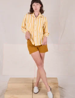 Hot Cropped Overshirt - Summer Stripe - Cropped Overshirts