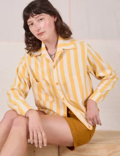 Hot Cropped Overshirt - Summer Stripe - Cropped Overshirts