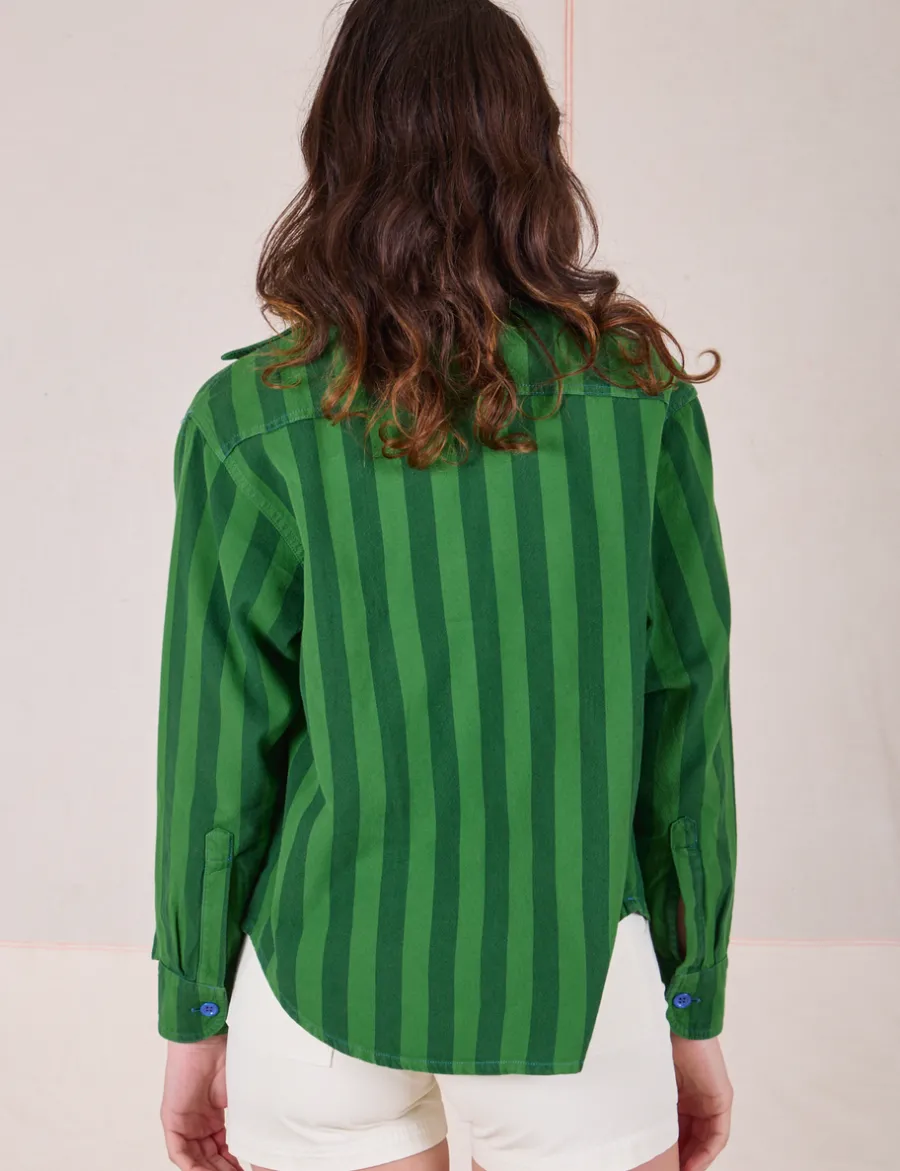 Online Cropped Overshirt - Summer Stripe - Cropped Overshirts