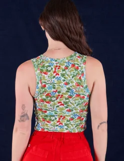 Clearance Cropped Tank Top - Strawberry Blossom Cropped Tanks|The Tank Top