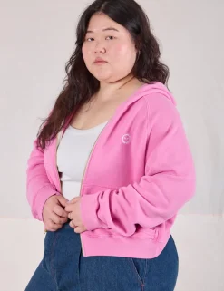 Outlet Cropped Zip Hoodie - Hoodies