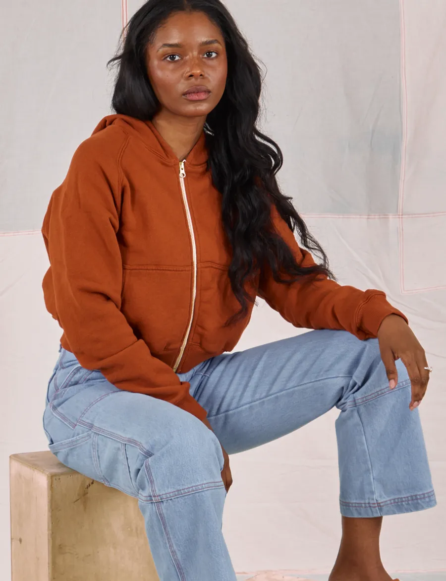 New Cropped Zip Hoodie - *FINAL SALE* Hoodies