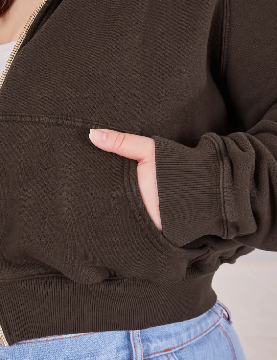 Online Cropped Zip Hoodie - *FINAL SALE* Hoodies