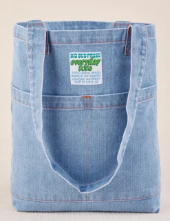 Clearance Denim Everyday Tote Bag Big Totes|Denim