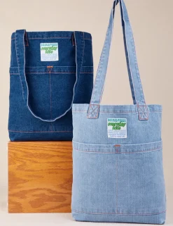 Clearance Denim Everyday Tote Bag Big Totes|Denim