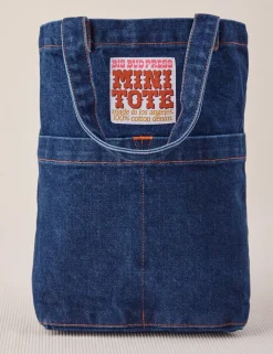 Outlet Denim Mini Tote Bags Mini Totes|Denim