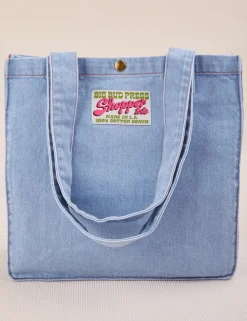 Fashion Denim Shopper Tote Bag Big Totes|Denim