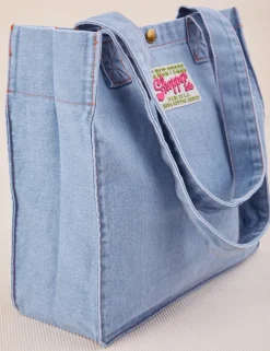 Fashion Denim Shopper Tote Bag Big Totes|Denim