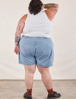 Outlet Denim Trouser Shorts - Shorts|Trousers