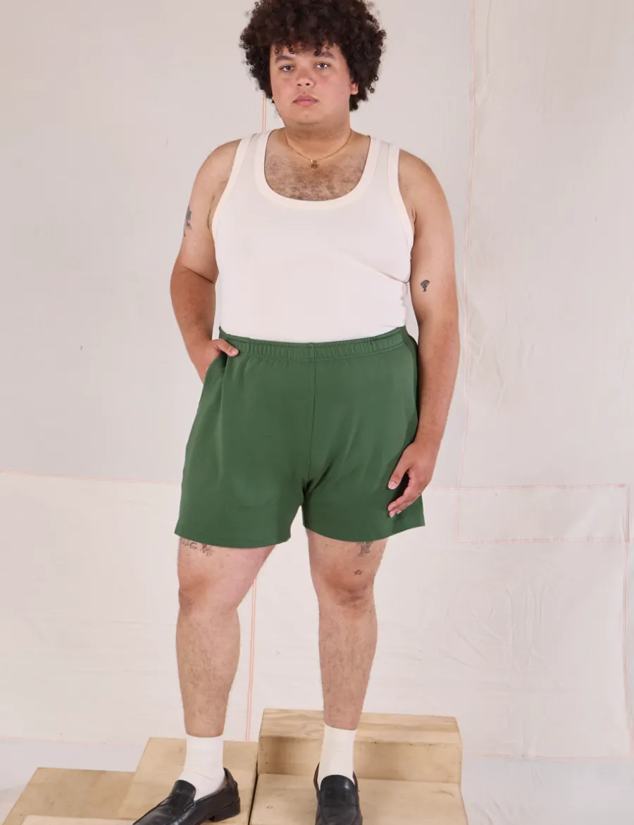 Sale Easy Shorts - Dark Emerald Green Sweat Shorts|Shorts