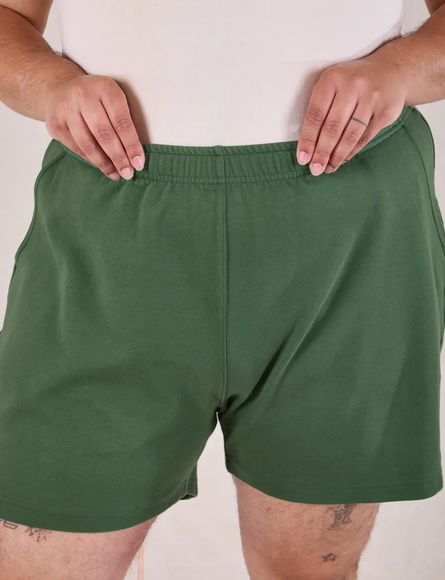 Sale Easy Shorts - Dark Emerald Green Sweat Shorts|Shorts