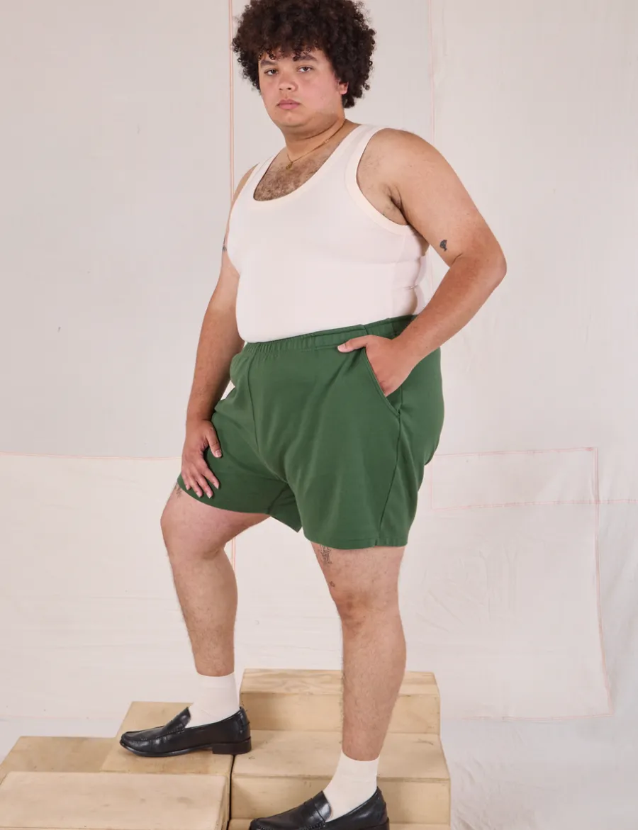 Sale Easy Shorts - Dark Emerald Green Sweat Shorts|Shorts