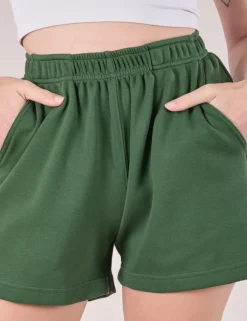 Sale Easy Shorts - Dark Emerald Green Sweat Shorts|Shorts
