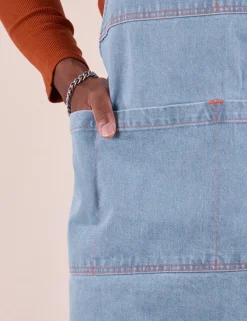 Sale Full Indigo Denim Apron Denim