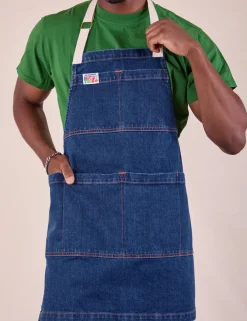Sale Full Indigo Denim Apron Denim