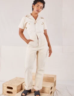 Best Heritage Short Sleeve Jumpsuit - Short Sleeve Jumpsuits