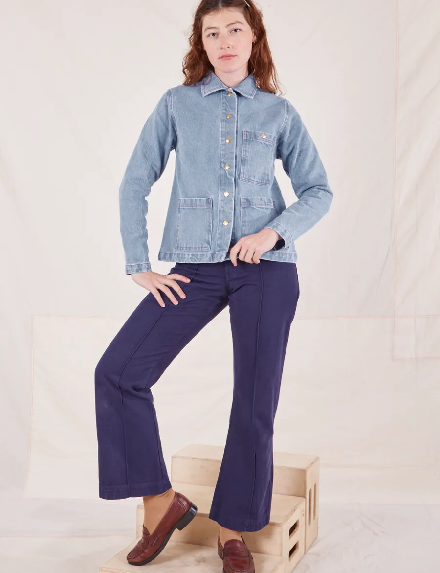 Hot Indigo Denim Work Jacket - Denim|Work Jacket