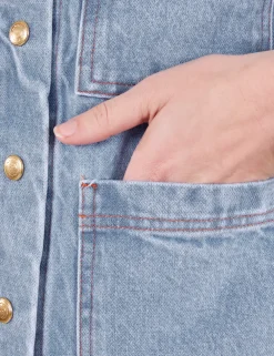 Hot Indigo Denim Work Jacket - Denim|Work Jacket