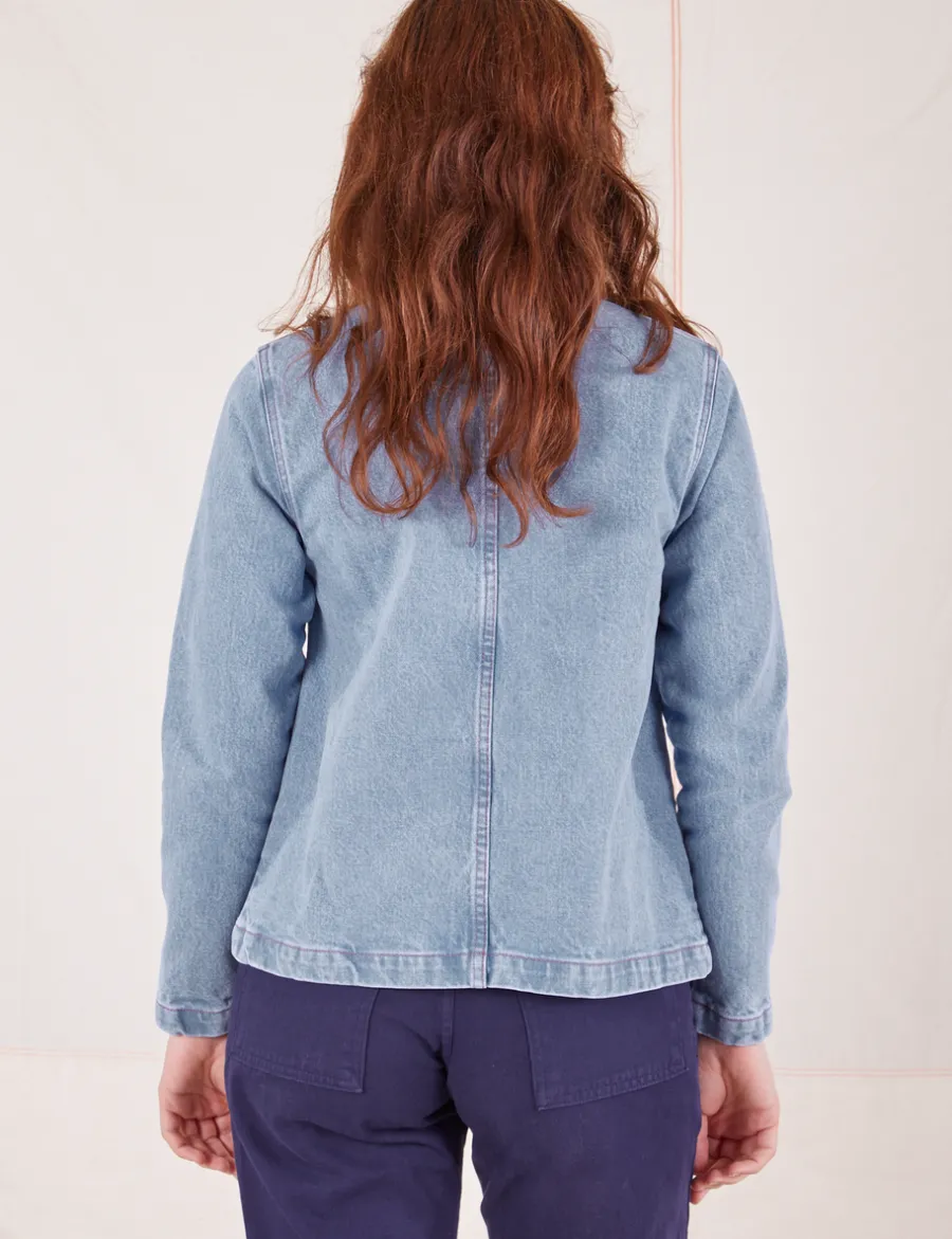 Hot Indigo Denim Work Jacket - Denim|Work Jacket