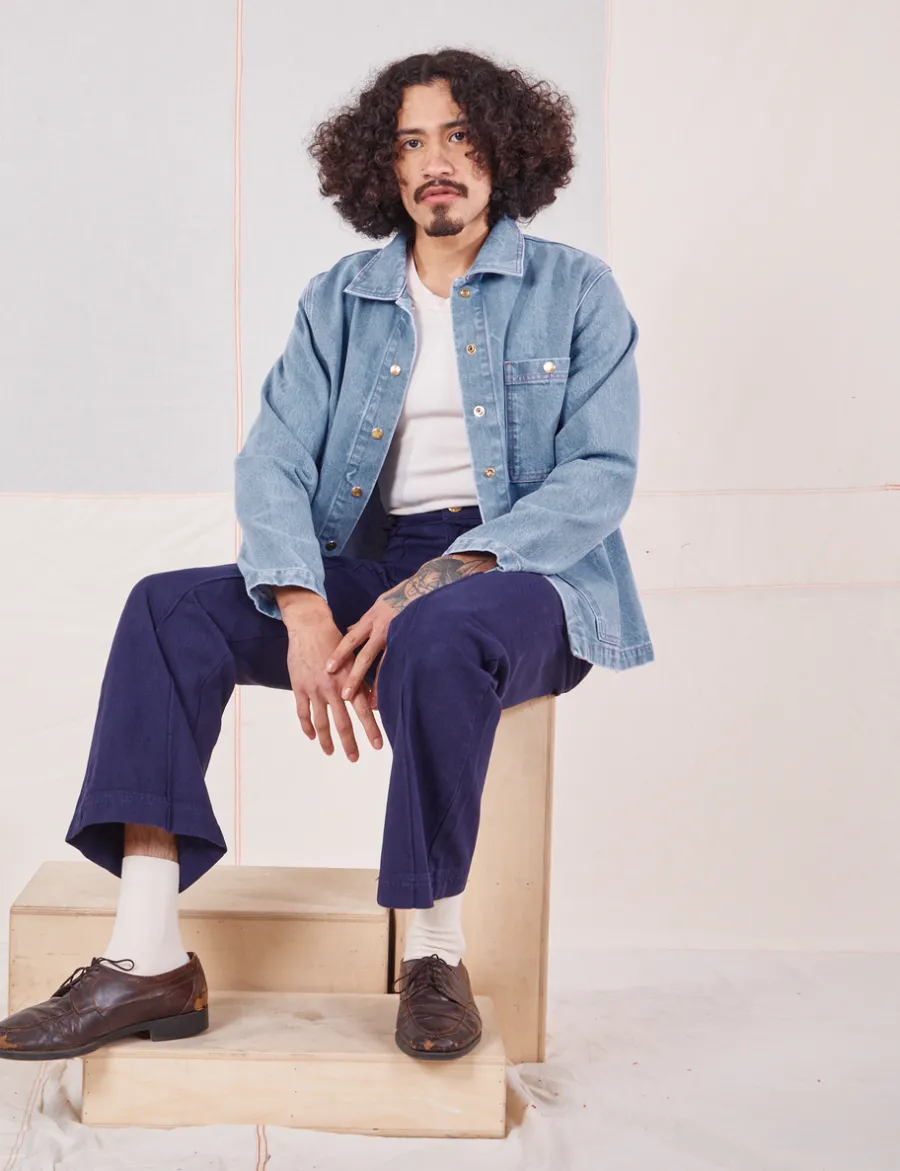 Hot Indigo Denim Work Jacket - Denim|Work Jacket
