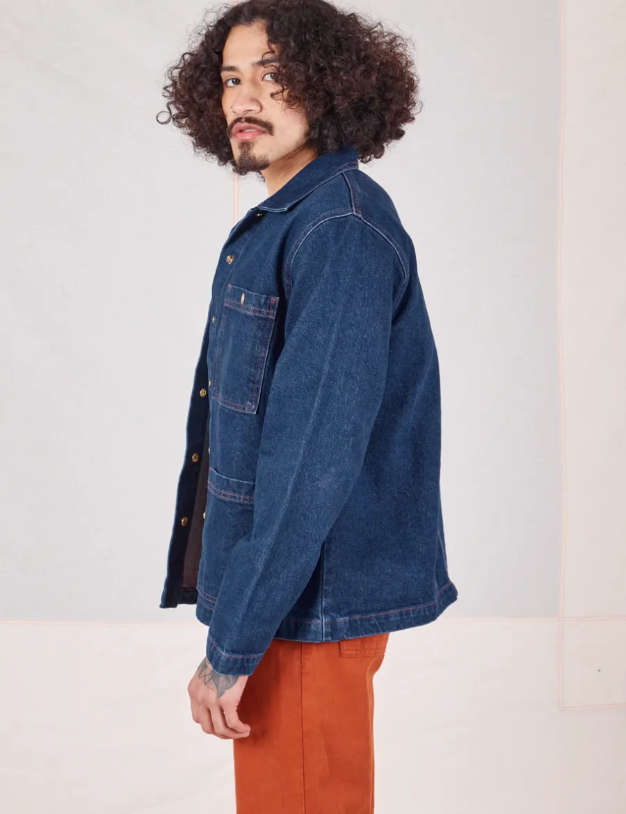 Clearance Indigo Denim Work Jacket - Work Jacket|Denim