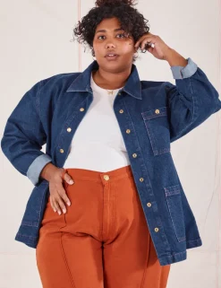 Clearance Indigo Denim Work Jacket - Work Jacket|Denim