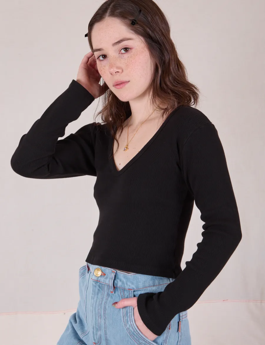 Clearance Long Sleeve V-Neck Tee - *FINAL SALE* V-Necks|V-Necks