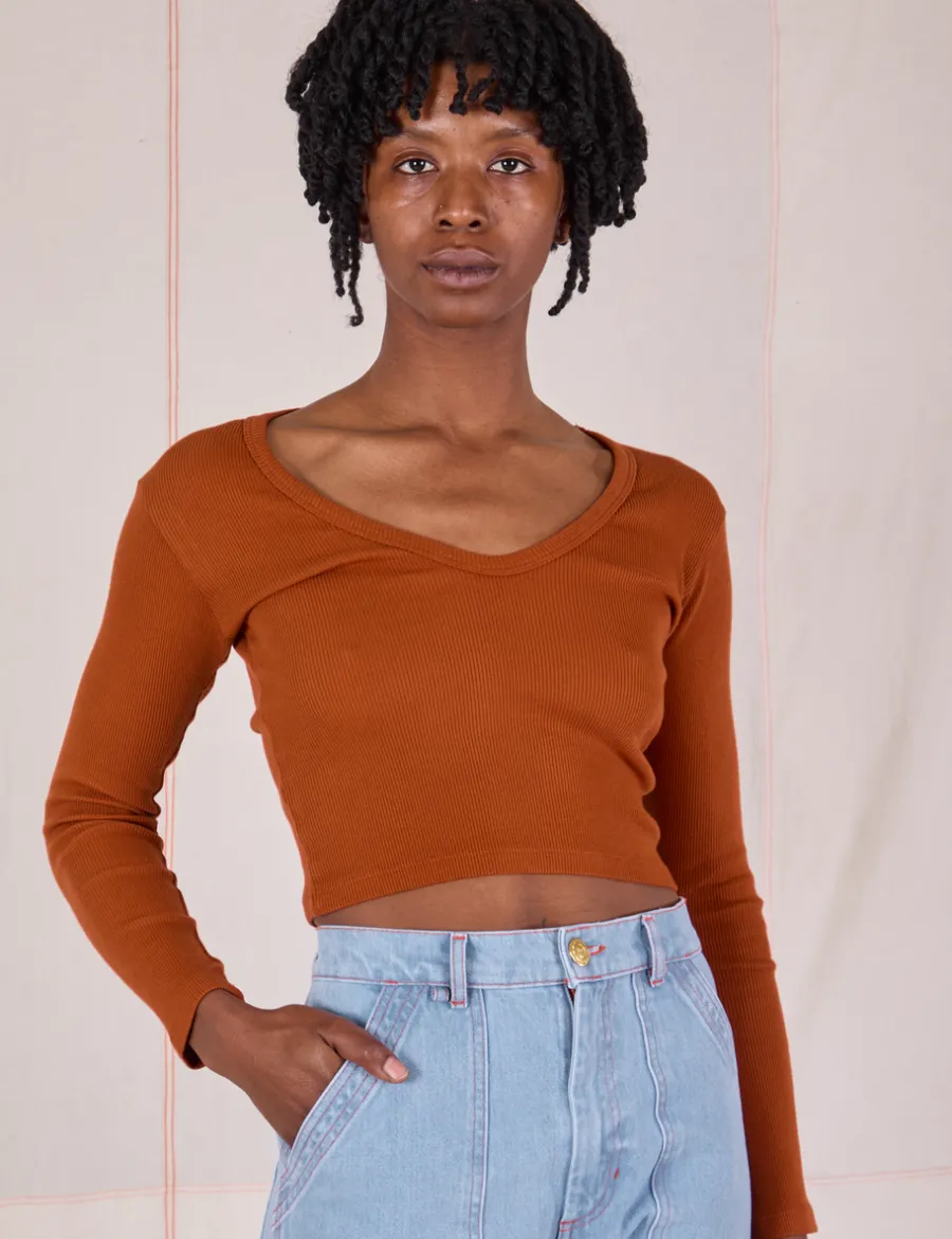 Sale Long Sleeve V-Neck Tee - *FINAL SALE* V-Necks|V-Necks