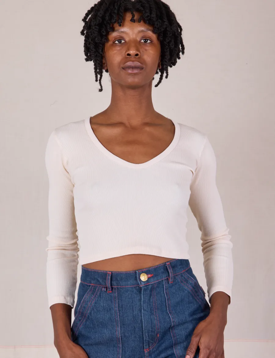 Hot Long Sleeve V-Neck Tee - *FINAL SALE* V-Necks|V-Necks