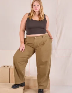 Hot Mid-Rise Pleated Trousers - Trousers