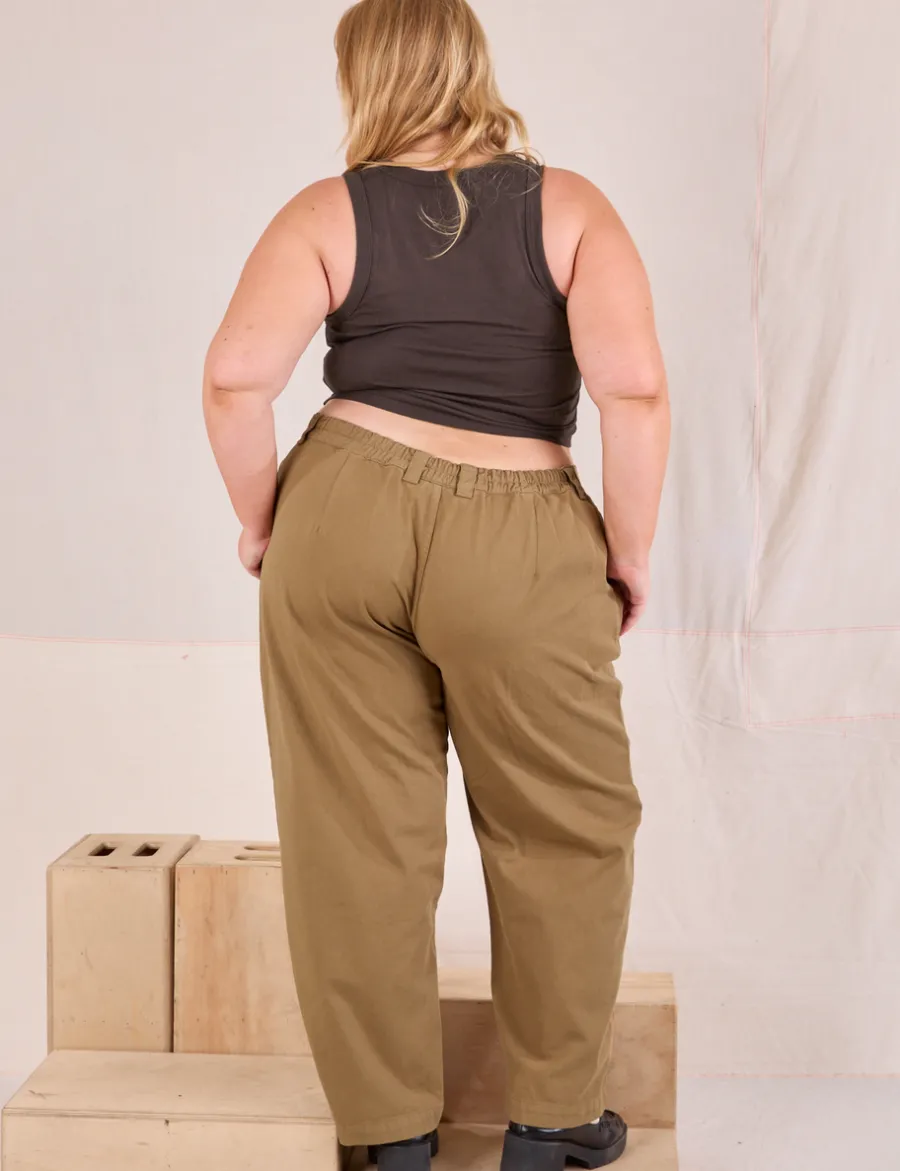 Hot Mid-Rise Pleated Trousers - Trousers