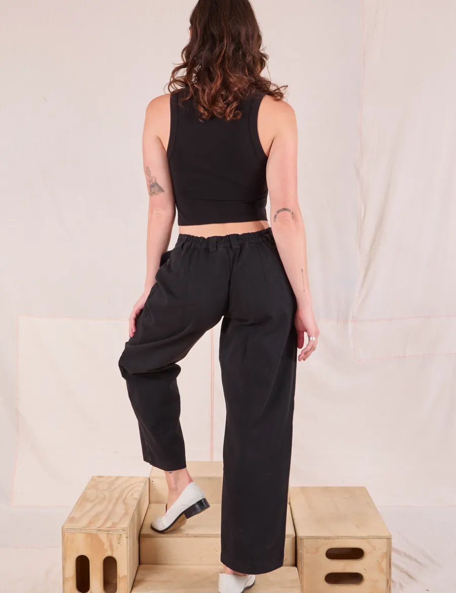 Clearance Mid-Rise Pleated Trousers - Trousers