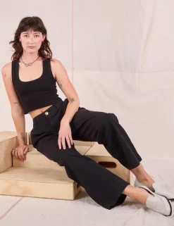 Clearance Mid-Rise Pleated Trousers - Trousers