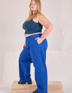Discount Mid-Rise Pleated Trousers - Trousers